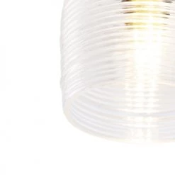 QAZQA Suspensions Plafonnier En Verre Noir -Luminaires Contemporain Soldes plafonnier en verre noir 46