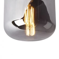QAZQA Suspensions Plafonnier En Verre Noir -Luminaires Contemporain Soldes plafonnier en verre noir 53
