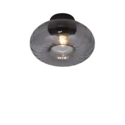 It's About Romi Suspensions Plafonnier En Verre Noir, H. 18cm -Luminaires Contemporain Soldes plafonnier en verre noir h 18cm 5