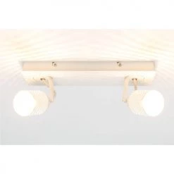 Drawer Suspensions SANDY - Plafonnier Métal Double - Couleur - Blanc Mat