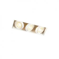 QAZQA Appliques Murales Et Spots Spot à Encastrer En Acier Blanc