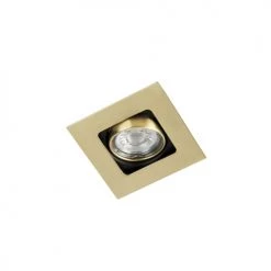 QAZQA Appliques Murales Et Spots Spot à Encastrer En Acier Doré/laiton -Luminaires Contemporain Soldes spot a encastrer en acier dore laiton 2