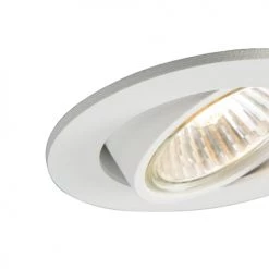 QAZQA Appliques Murales Et Spots Spot à Encastrer En Aluminium Blanc -Luminaires Contemporain Soldes spot a encastrer en aluminium blanc 5