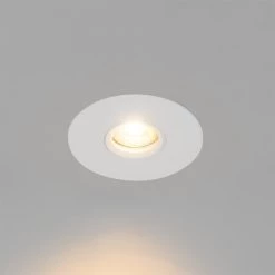 QAZQA Appliques Murales Et Spots Spot à Encastrer En Aluminium Blanc -Luminaires Contemporain Soldes spot a encastrer en aluminium blanc 8