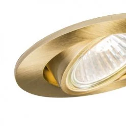 QAZQA Appliques Murales Et Spots Spot à Encastrer En Aluminium Doré/laiton -Luminaires Contemporain Soldes spot a encastrer en aluminium dore laiton 5