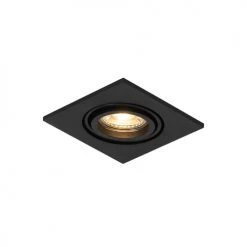 QAZQA Appliques Murales Et Spots Spot à Encastrer En Aluminium Noir -Luminaires Contemporain Soldes spot a encastrer en aluminium noir 10