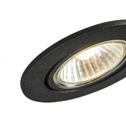 QAZQA Appliques Murales Et Spots Spot à Encastrer En Aluminium Noir -Luminaires Contemporain Soldes spot a encastrer en aluminium noir 16