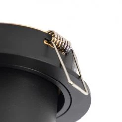 QAZQA Appliques Murales Et Spots Spot à Encastrer En Aluminium Noir -Luminaires Contemporain Soldes spot a encastrer en aluminium noir 23