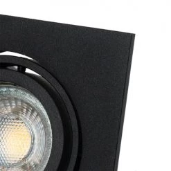 QAZQA Appliques Murales Et Spots Spot à Encastrer En Aluminium Noir -Luminaires Contemporain Soldes spot a encastrer en aluminium noir 9