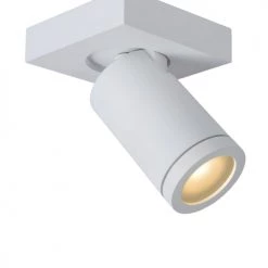 Lucide Appliques Murales Et Spots Spot Mural 1 Lumières En Métal Blanc