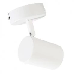 QAZQA Appliques Murales Et Spots Spot Murale En Acier Blanc -Luminaires Contemporain Soldes spot murale en acier blanc 2