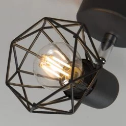 QAZQA Appliques Murales Et Spots Spot Murale En Acier Noir -Luminaires Contemporain Soldes spot murale en acier noir 4