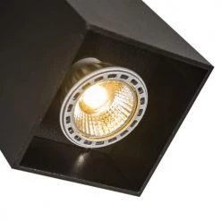 QAZQA Appliques Murales Et Spots Spot Murale En Aluminium Noir -Luminaires Contemporain Soldes spot murale en aluminium noir 4