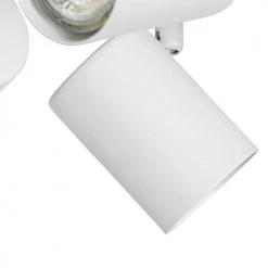QAZQA Appliques Murales Et Spots Spot Plafond En Acier Blanc -Luminaires Contemporain Soldes spot plafond en acier blanc 15