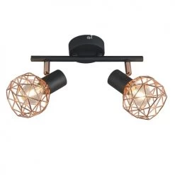 QAZQA Appliques Murales Et Spots Spot Plafond En Acier Cuivre