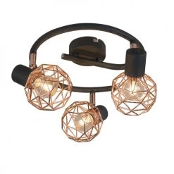 QAZQA Appliques Murales Et Spots Spot Plafond En Acier Cuivre