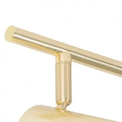 QAZQA Appliques Murales Et Spots Spot Plafond En Acier Doré/laiton -Luminaires Contemporain Soldes spot plafond en acier dore laiton 3