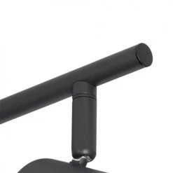 QAZQA Appliques Murales Et Spots Spot Plafond En Acier Noir -Luminaires Contemporain Soldes spot plafond en acier noir 34