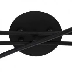 QAZQA Appliques Murales Et Spots Spot Plafond En Acier Noir -Luminaires Contemporain Soldes spot plafond en acier noir 49