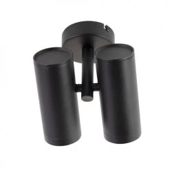 QAZQA Appliques Murales Et Spots Spot Plafond En Aluminium Noir -Luminaires Contemporain Soldes spot plafond en aluminium noir 11