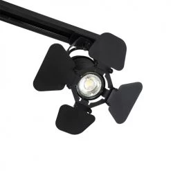 QAZQA Appliques Murales Et Spots Spot Plafond En Aluminium Noir -Luminaires Contemporain Soldes spot plafond en aluminium noir 20