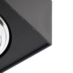 QAZQA Appliques Murales Et Spots Spot Plafond En Aluminium Noir -Luminaires Contemporain Soldes spot plafond en aluminium noir 27