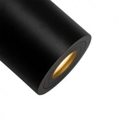 QAZQA Appliques Murales Et Spots Spot Plafond En Aluminium Noir -Luminaires Contemporain Soldes spot plafond en aluminium noir 3