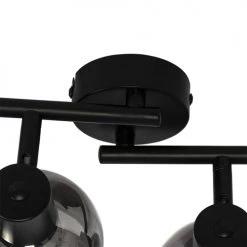 QAZQA Appliques Murales Et Spots Spot Plafond En Verre Noir -Luminaires Contemporain Soldes spot plafond en verre noir 4