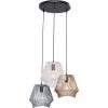 Kare Design Suspensions Suspension 3 Abat-jours En Acier Tricolore