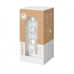 Hoopzi Suspensions Suspension 3 Fils électriques En Tissu Blanc 2,5m Douille Blanche -Luminaires Contemporain Soldes suspension 3 fils electriques en tissu blanc 2 5m douille blanche 3