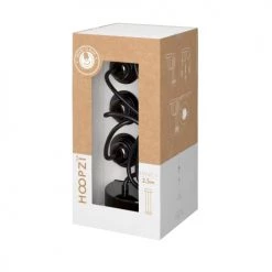Hoopzi Suspensions Suspension 3 Fils électriques En Tissu Noir 2,5m Douille Noire -Luminaires Contemporain Soldes suspension 3 fils electriques en tissu noir 2 5m douille noire 3