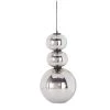 Maisons Du Monde Suspensions Suspension 3 Globes En Métal Et Verre Fumé H59