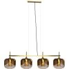 Kare Design Suspensions Suspension 4 Abat-jours En Acier Doré Et Verre