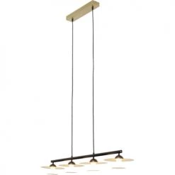 Kare Design Suspensions Suspension 4 Disques En Acier Doré Et Noir -Luminaires Contemporain Soldes suspension 4 disques en acier dore et noir 3