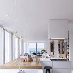 Hoopzi Suspensions Suspension 5 Fils électriques En Tissu Blanc 3,5m Douille Blanche -Luminaires Contemporain Soldes suspension 5 fils electriques en tissu blanc 3 5m douille blanche 2