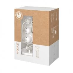 Hoopzi Suspensions Suspension 5 Fils électriques En Tissu Blanc 3,5m Douille Blanche -Luminaires Contemporain Soldes suspension 5 fils electriques en tissu blanc 3 5m douille blanche 3