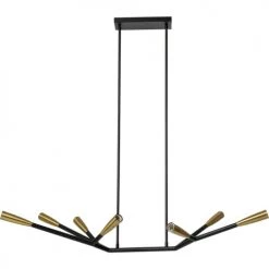 Kare Design Suspensions Suspension 7 Branches En Acier Noir Et Cuivré -Luminaires Contemporain Soldes suspension 7 branches en acier noir et cuivre 4