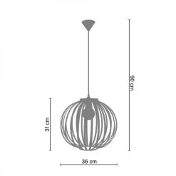 Tosel Suspensions Suspension Acier Marron -Luminaires Contemporain Soldes suspension acier marron 2