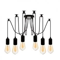 Home Maison Lustres Suspension Araignée 6 Ampoules