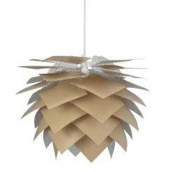 Dyberg Larsen Suspensions Suspension Avec Ailettes Polycarbonate Couleur Beige, H 40 Cm D 45 Cm