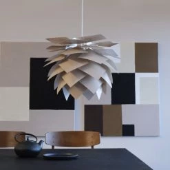 Dyberg Larsen Suspensions Suspension Avec Ailettes Polycarbonate Couleur Beige, H 40 Cm D 45 Cm -Luminaires Contemporain Soldes suspension avec ailettes polycarbonate couleur beige h 40 cm d 45 cm 3