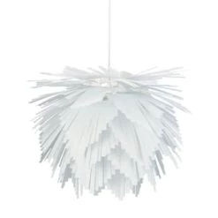 Dyberg Larsen Suspensions Suspension Avec Ailettes Polycarbonate Couleur Gris, H 40 Cm D 45 Cm -Luminaires Contemporain Soldes suspension avec ailettes polycarbonate couleur blanc h 40 cm d 45 cm