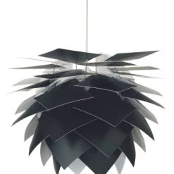 Dyberg Larsen Suspensions Suspension Avec Ailettes Polycarbonate Couleur Gris, H 40 Cm D 45 Cm -Luminaires Contemporain Soldes suspension avec ailettes polycarbonate couleur noir h 40 cm d 45 cm