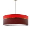 Abat-jours Suspensions Suspension Bicolore Rouge & Bordeaux Foncé T 65 X H 25