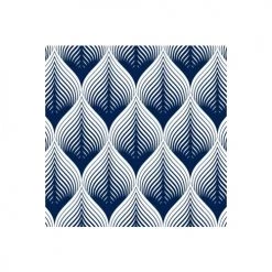 Abat-jours Suspensions Suspension Blanc Imprimé Bleu D65cm -Luminaires Contemporain Soldes suspension blanc imprime bleu d65cm 2