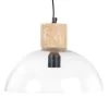 Maisons Du Monde Suspensions Suspension Bois De Manguier Beige Et Verre D30