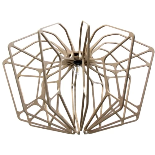 RIF Suspensions Suspension Bois Design Kit Bois Beige Clair D90cm 4 RIF Suspensions Suspension Bois Design Kit Bois Beige Clair D90cm – Image 4