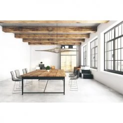 RIF Suspensions Suspension Bois Design Noir D160cm -Luminaires Contemporain Soldes suspension bois design noir d160cm 5