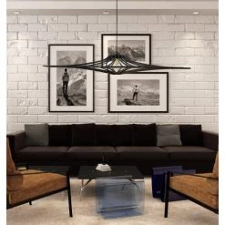 RIF Suspensions Suspension Bois Design Noir D160cm -Luminaires Contemporain Soldes suspension bois design noir d160cm 9
