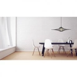 RIF Suspensions Suspension Bois Design Noir Mat D90cm -Luminaires Contemporain Soldes suspension bois design noir mat d90cm 4